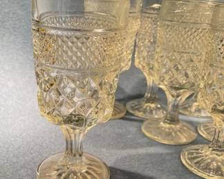 11 Goblets In The Anchor Hocking Wexford Waffle Pattern
