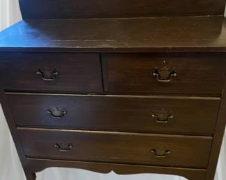 Solid Wood Dresser On Wheels For Kitchen Storage