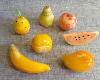 Blown Glass Fruit Decor