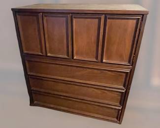 Basset Modern Tall Hutch With Drawers