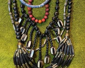 Mix Of Casual Stone And Metal Necklaces