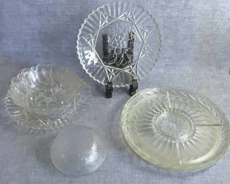 Bellflower, Pioneer And Wild Rose Etched Glass Crystal