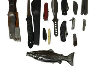 Pocket Knives, Fishing Knives, Flasks