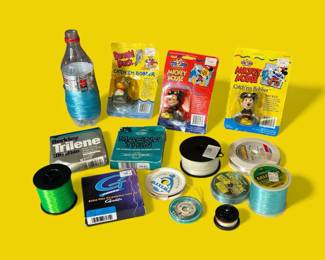 Fishing Tackle Lot B Disney Bobbers and Line