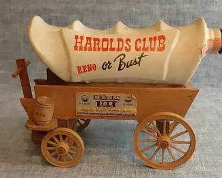 Jim Beam Covered Wagon Decanter