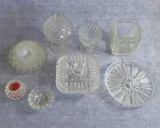Geometric Crystal Serving Dishes Various Patterns