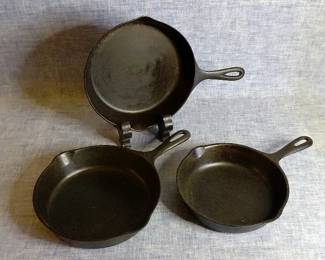 Cast Iron Skillet Trio