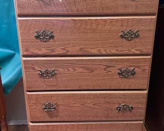 5 Drawer Wooden Dresser