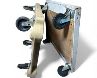Pair Of 21inch Square Dolly Carts with 4inch Wheels