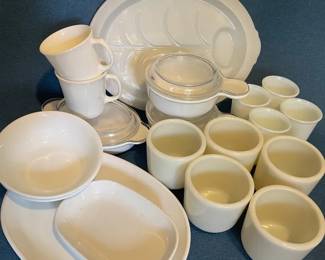 All White Corning, Corelle, Fireking And Anchor Hocking Dishes