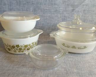 Pyrex Milkglass, Spring Blossom, Primrose Dream And Clear Glass Collection