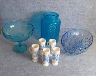 Lovely Blue Colorway Glassware Collection
