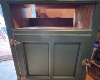 White Clad Oak Cabinet