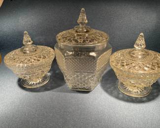 Stunning Wexford Waffle Lidded Display Jars For Kitchen Or Bath