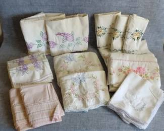 Vintage Embroidered Linens