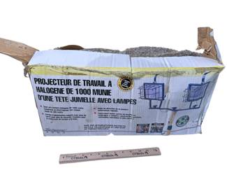 1000watt halogen work light with a twin head