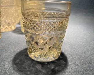 12 Short Rocks Or Juice Glasses Anchor Hocking Wexford Waffle