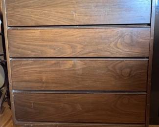 Mid Century Modern Tall Dresser 4 Drawers