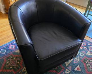 Faux Leather Club Chair