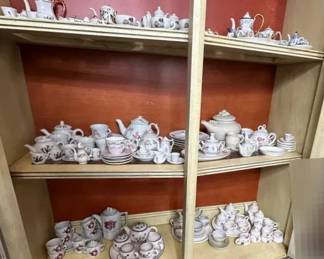 Vintage Porcelain Miniature Tea Sets 