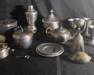 Vintage Pewter Collection, Nuremberg Bridal Cups, Steiff