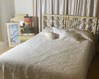 Henry Link Bali Hai faux Bamboo Headboard, Mirror, Stool And More