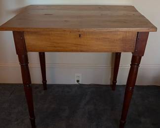 Vintage Primitive Pine Slanttop Desk