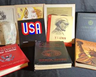 Stamps All American, World Wide, United States Plate Block Album