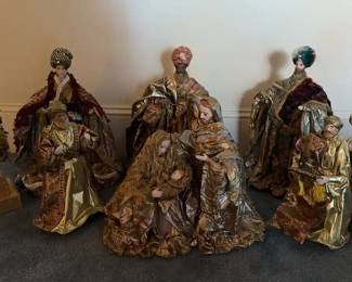 2 Sets If 3 Kings Figures Jesus, Mary, And Joseph  Nativity  And More