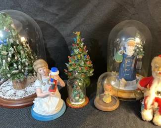 Vintage Christmas Small Ceramic Tree, Santa, Clara The Nutcracker, And More