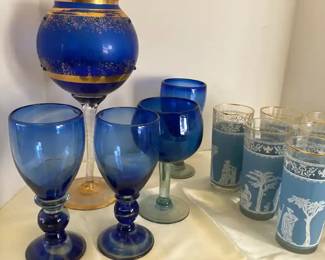 Blue Glassware 