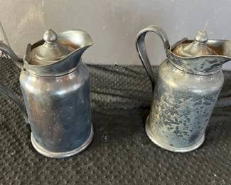 Reed Ans Barton Silver Soldered Decanters