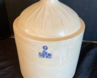 Blue Band Stoneware Number Two Crock