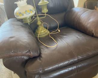 Relaxing Recliner And Very Cool Lamp