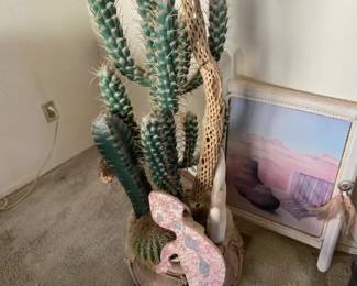 Cactus Gecko And Southwest Print Decor 