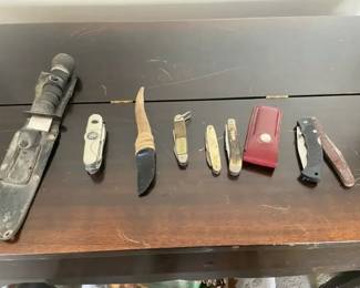 Knives Big And Small, Old And New