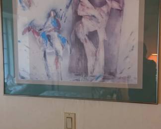 Framed Matted And Signed Print