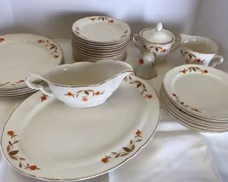 Vintage Autumn Leaf Dinner Ware 