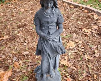 30' Black girl Concrete Statue