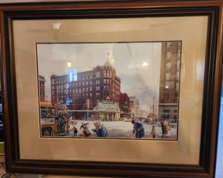 Downtown Wichita signed by Hugh Greer