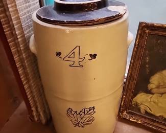 Number 4 crock, perfectly worn