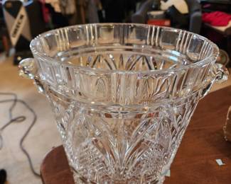 Large Crystal Ice Bucket
