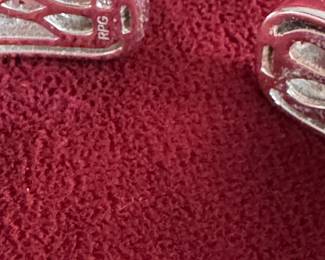 Lot#120 Now $225 - Was $300 Macy’s sapphire & diamond sterling cuff bangle weight: 25.2 grams