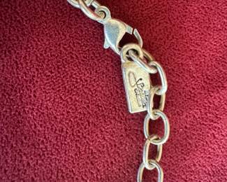 **New Item** Lot#131 $100 J. Boetsch silverplate necklace 20.5"