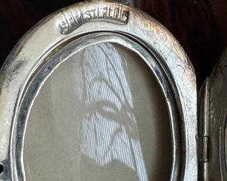 Lot#112 Now $64 - Was $85 Siam sterling silver locket pendant 2.5" total length weight: 25.8 grams