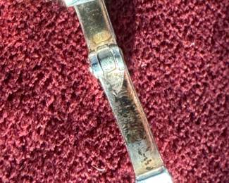 Lot#118 Now $300 - Was $400 Rare vintage Henkel Grosse sterling keyhole link bracelet weight: 46.8 grams