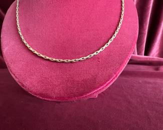 Lot#99 14k gold chain necklace 17.75" long