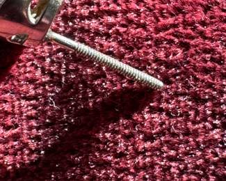 Lot#97 14k white gold cluster diamond posts 5/16” diameter - screw back - no backs