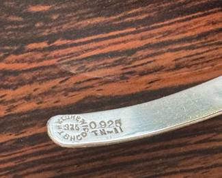 Lot#109 Now $95 - Was $125 Taxco silver & onyx collar necklace weight: 46.3 grams