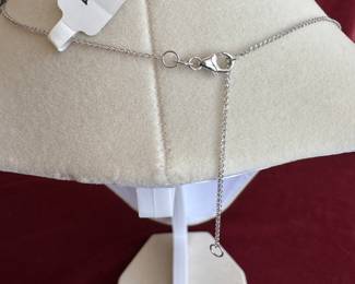 Lot#114 Now $130 - Was $175 14k 8mm citrine pendant necklace 18" chain - purchased at Costco weight: 2.6 grams